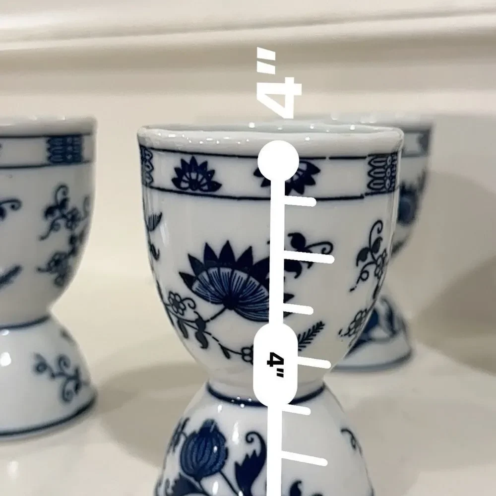 Vintage Vienna Woods Double Stoneware Egg Cup - Set of 4